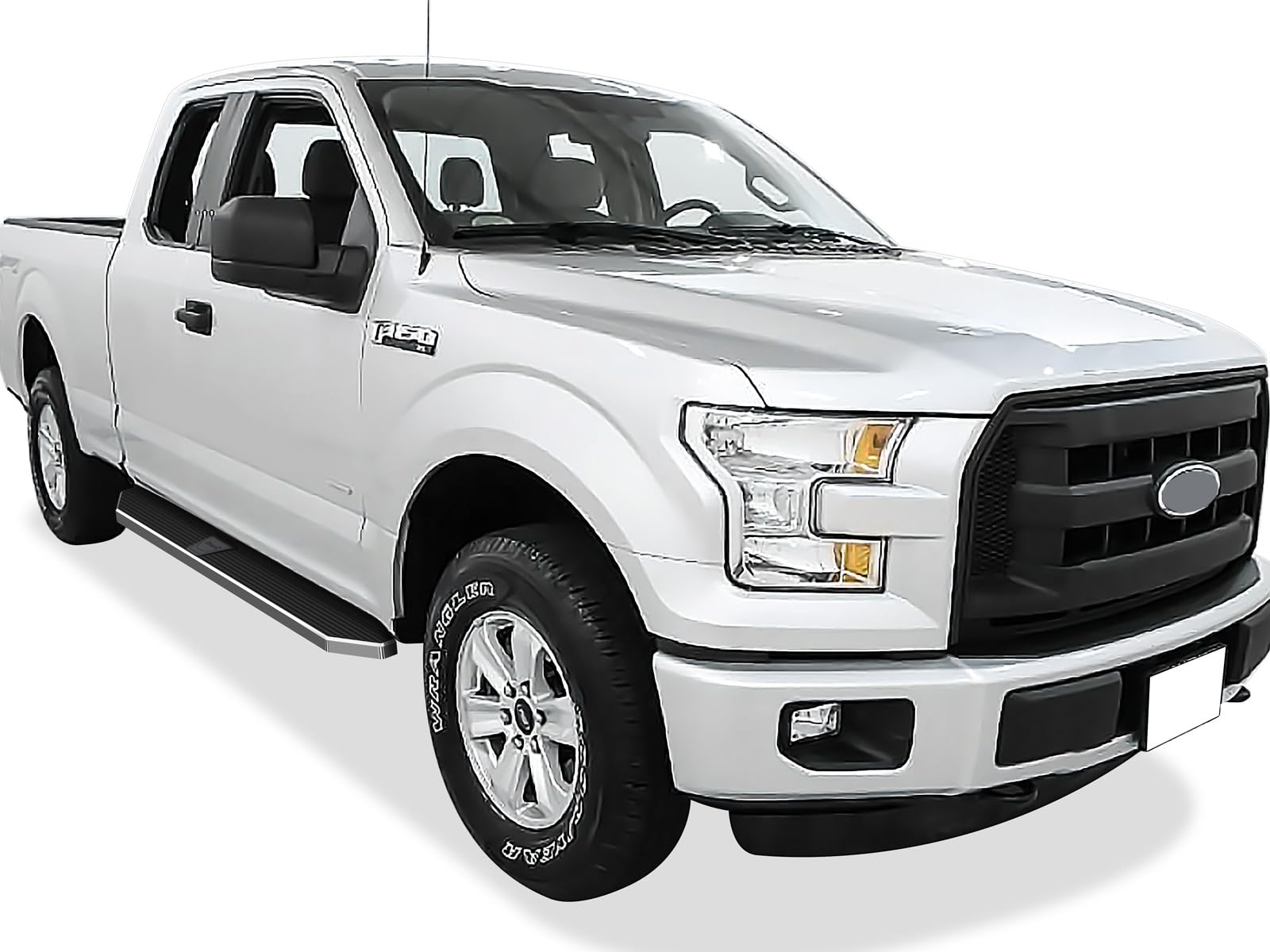 Polished Stainless Steel Running Boards for Ford F150 2015-2025 & F250/F350 Super Duty 2017-2025 | 6-Inch Wide Side Steps | Durable 304 Stainless Steel | Perfect for Off-Roading & Truck Accessories Upgrade