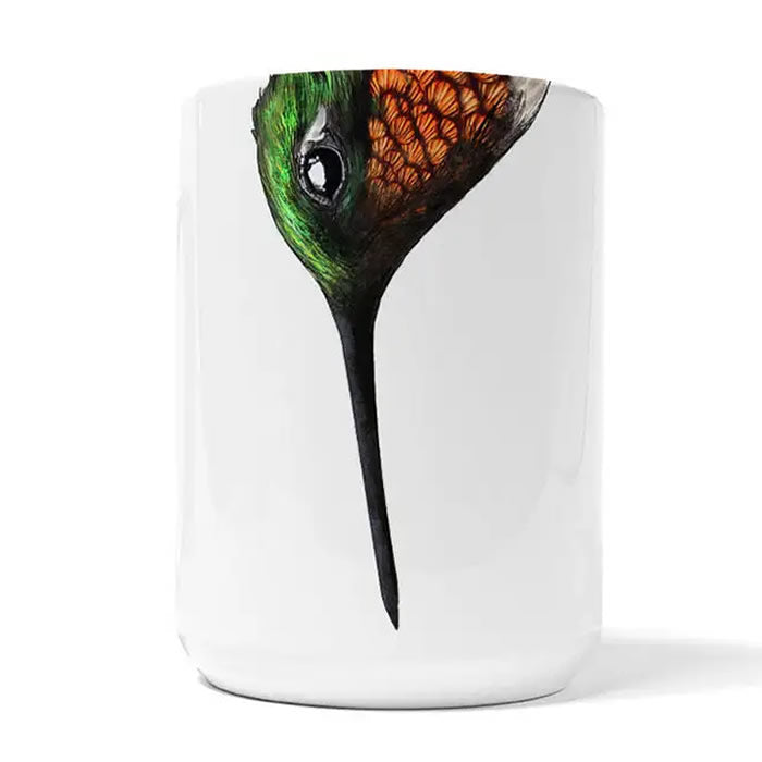 Wild Bird Beak Coffee Mugs - Set of 4 Unique Handmade Ceramic Cups for Bird Lovers | Perfect for Tea, Coffee & Hot Chocolate at Home or Office