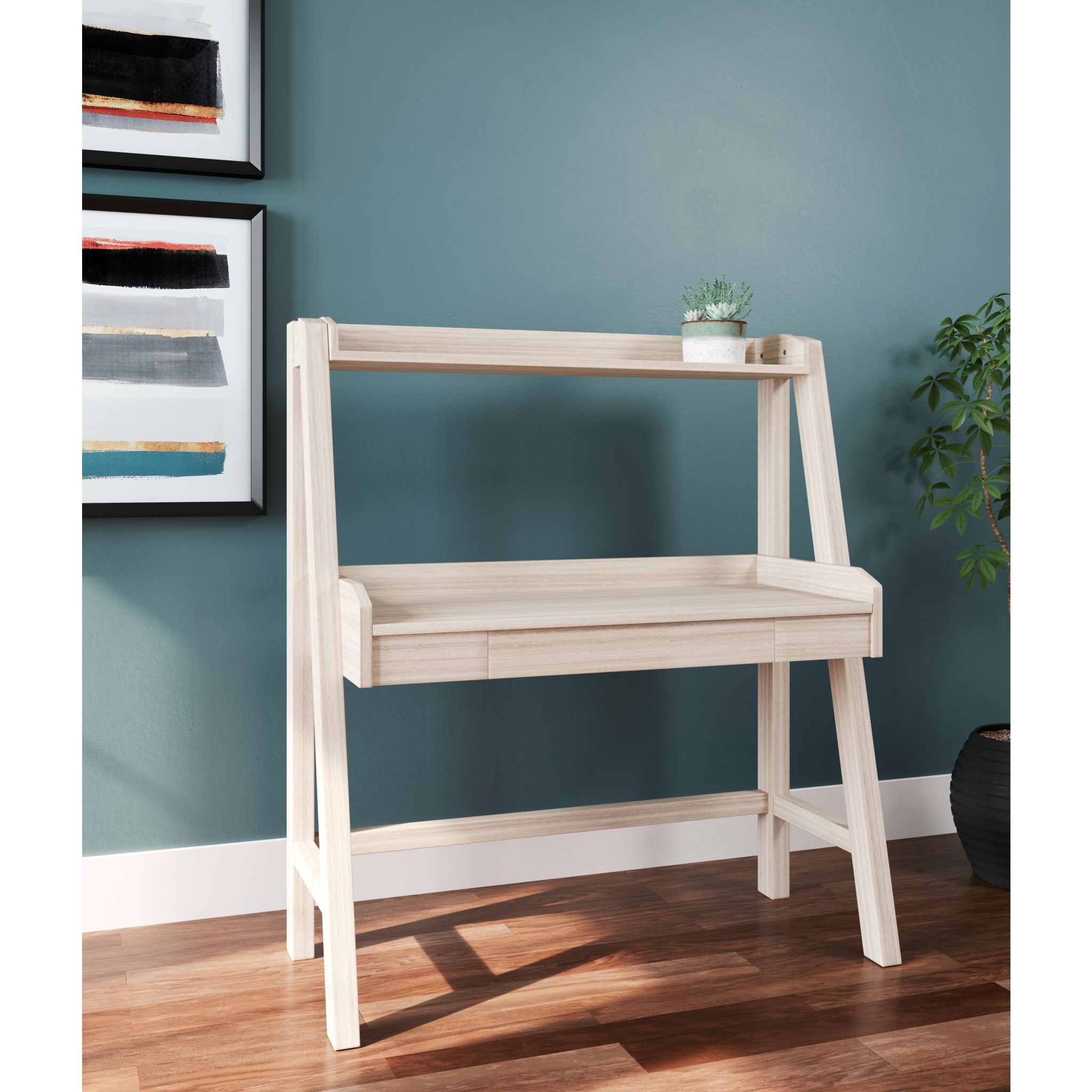 Blariden Computer Desk with Hutch - Modern Home Office Furniture for Work & Study, Space-Saving Design with Storage Shelves - Perfect for Small Spaces, Dorm Rooms & Home Offices