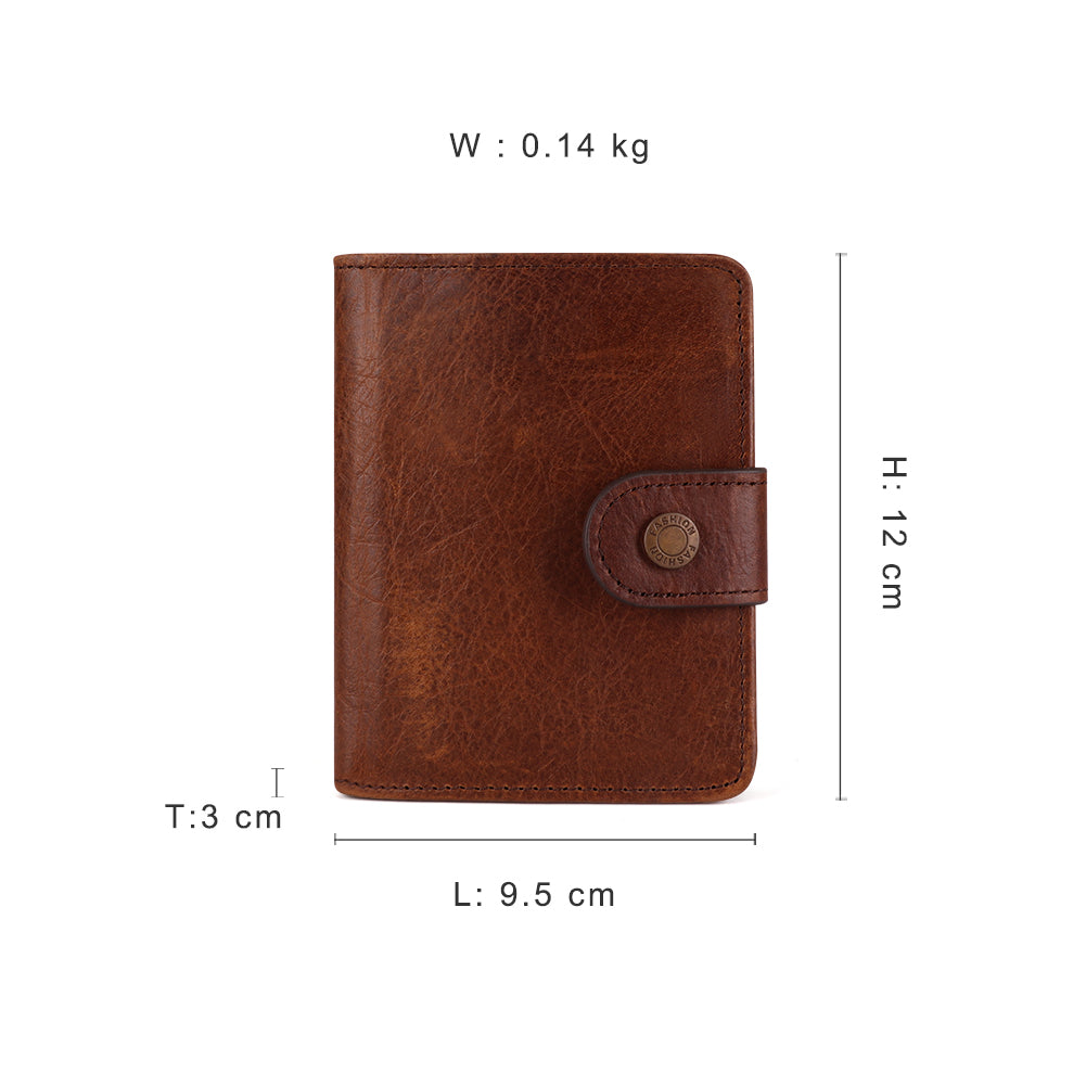 RFID Blocking Bifold Wallet for Men - Slim Leather Credit Card Holder with Money Clip - Perfect for Travel, Business & Everyday Use