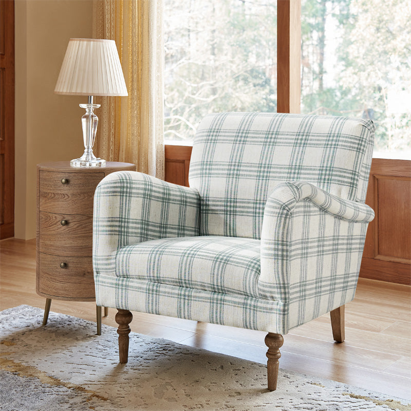 Sadie Upholstered Armchair with Side Table - 2 Piece Living Room Furniture Set for Small Spaces, Apartments & Cozy Reading Nooks