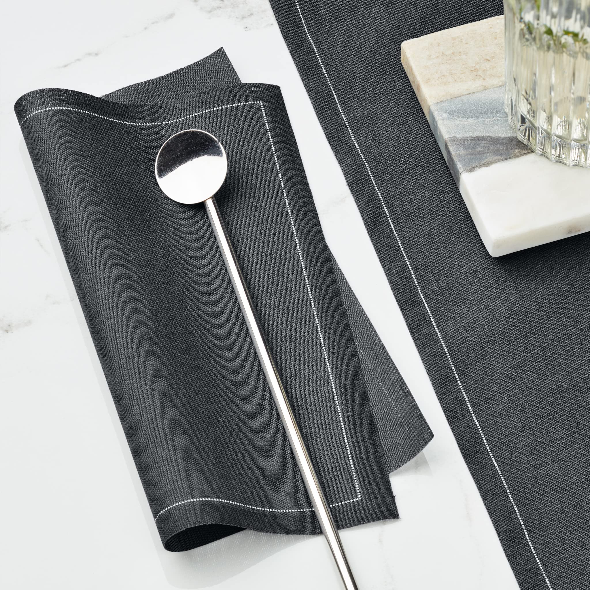 Premium Linen Napkins Set of 20 - 100% Natural Eco-Friendly Table Linens for Dinner Parties, Weddings & Everyday Use
