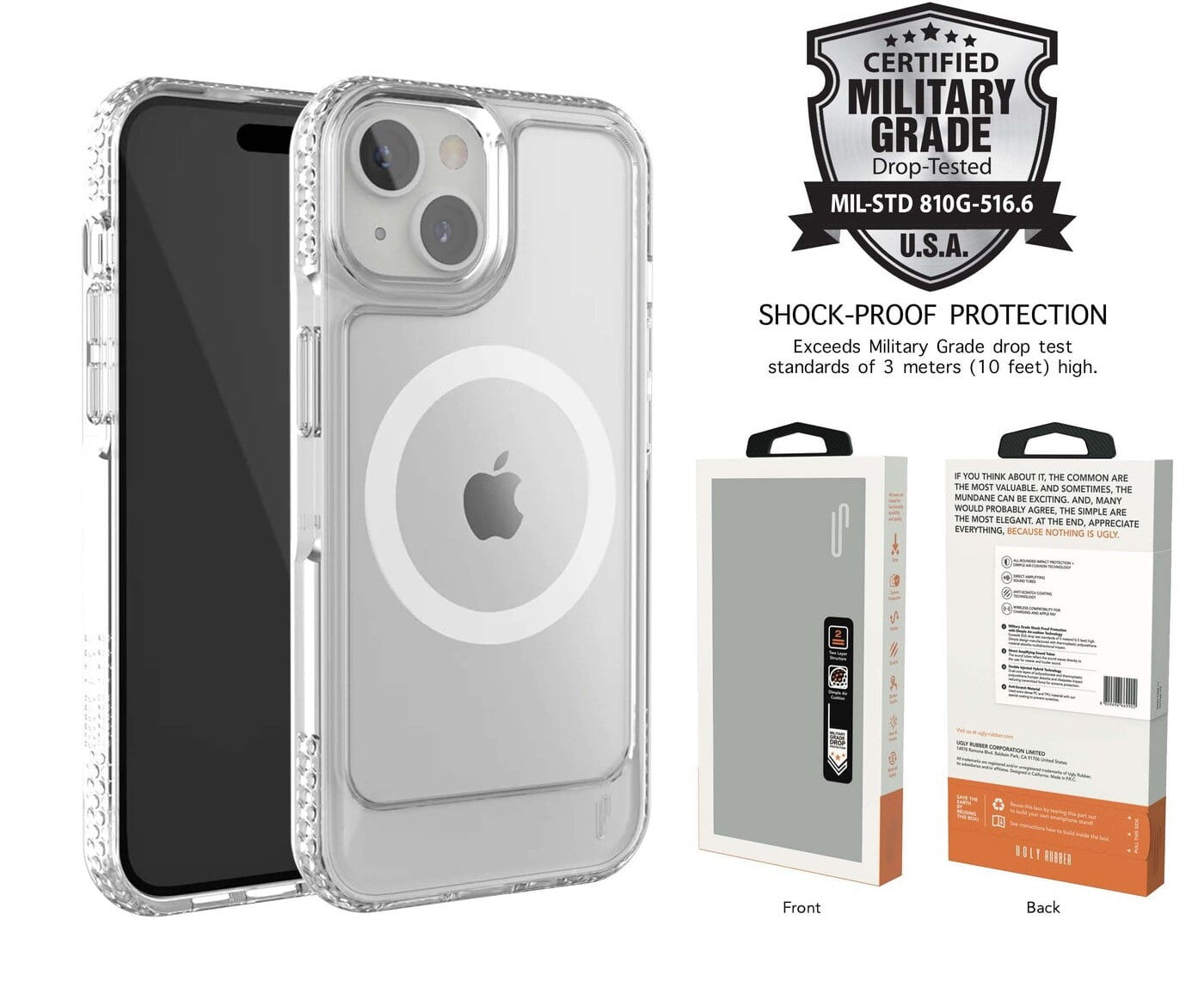 MagSafe Compatible Shockproof Bumper Case for iPhone 15 Plus - Durable Rubber Protection for Everyday Use & Outdoor Activities