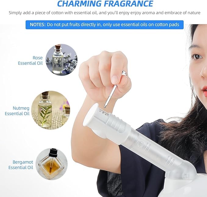 Qtavia Mini Portable Facial Steamer with Extendable Arm - Ozone Table Top Spa Steamer for Home & Salon Use | Personal Skin Care, Hydration & Relaxation | Perfect for Travel, Spa Days & At-Home Beauty Treatments (White)
