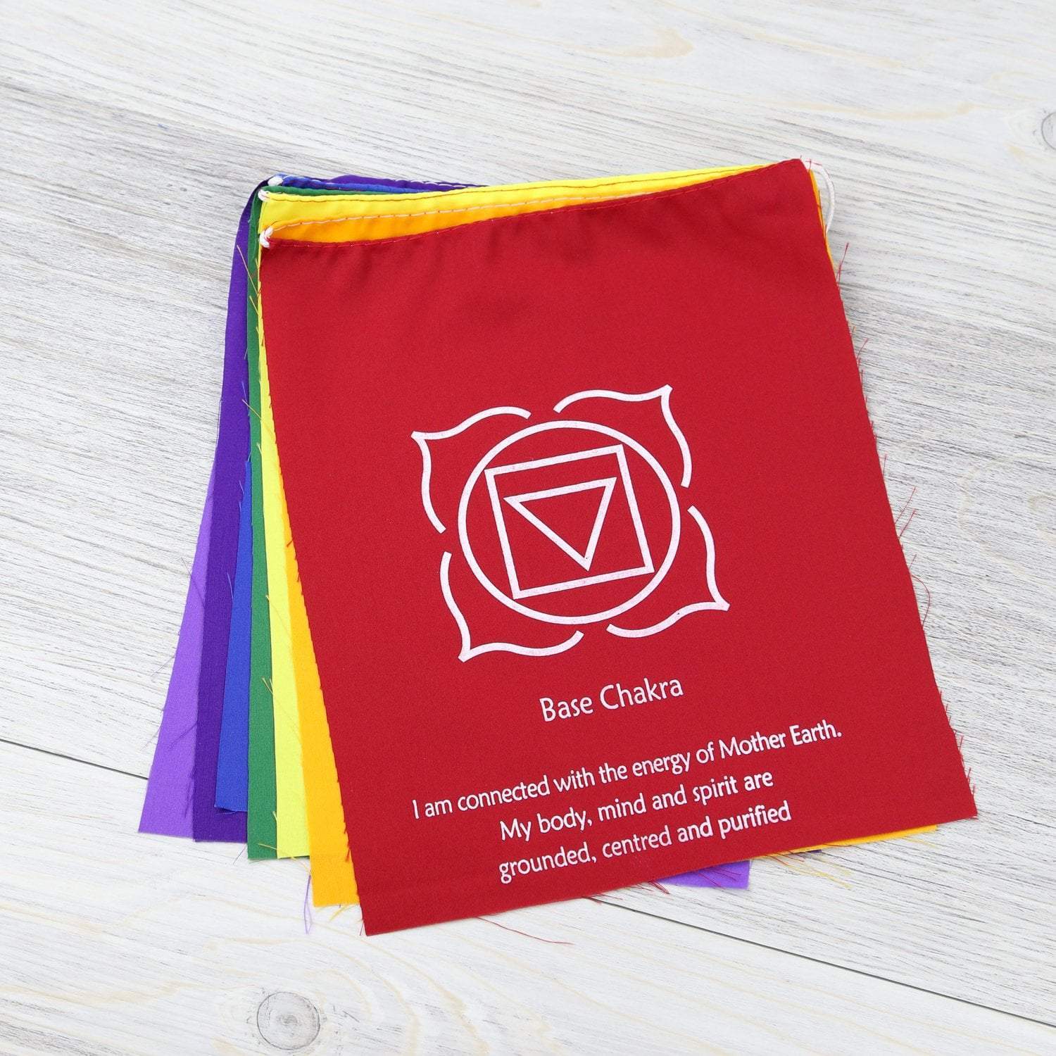 Chakra Prayer Flags - Spiritual Healing & Meditation Decor for Home, Yoga Studio & Outdoor Use