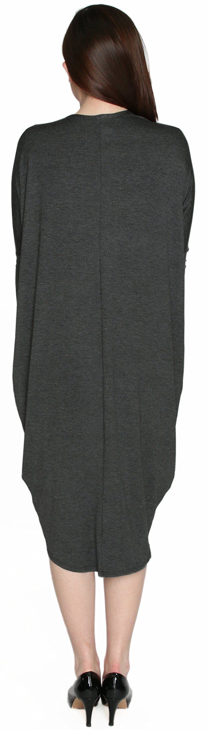 BABY O Women's Modest Cover Up Cocoon Dress - Comfortable Midi Long Dress Made in USA - Perfect for Casual Wear, Beach Cover Up, and Everyday Outfits