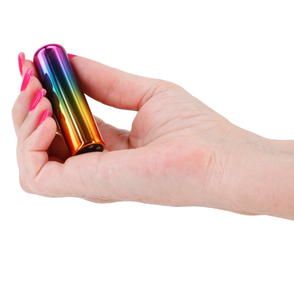 Chroma Rechargeable Metallic Bullet Vibrator - Small & Powerful Personal Massager for Women - Perfect for Sensual Relaxation & Intimate Moments