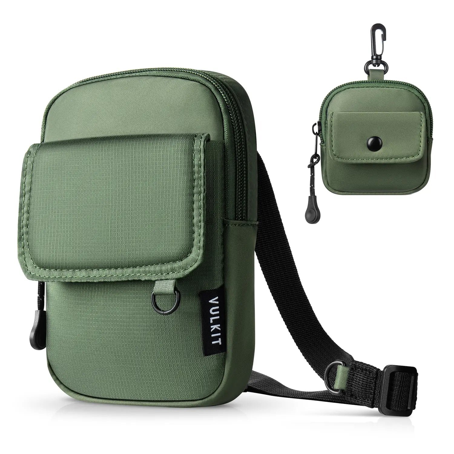VB103 RFID Blocking Anti-Theft Crossbody Sling Bag with Extra Coin Pouch - Secure Travel Essentials for Commuting, Shopping & Daily Use