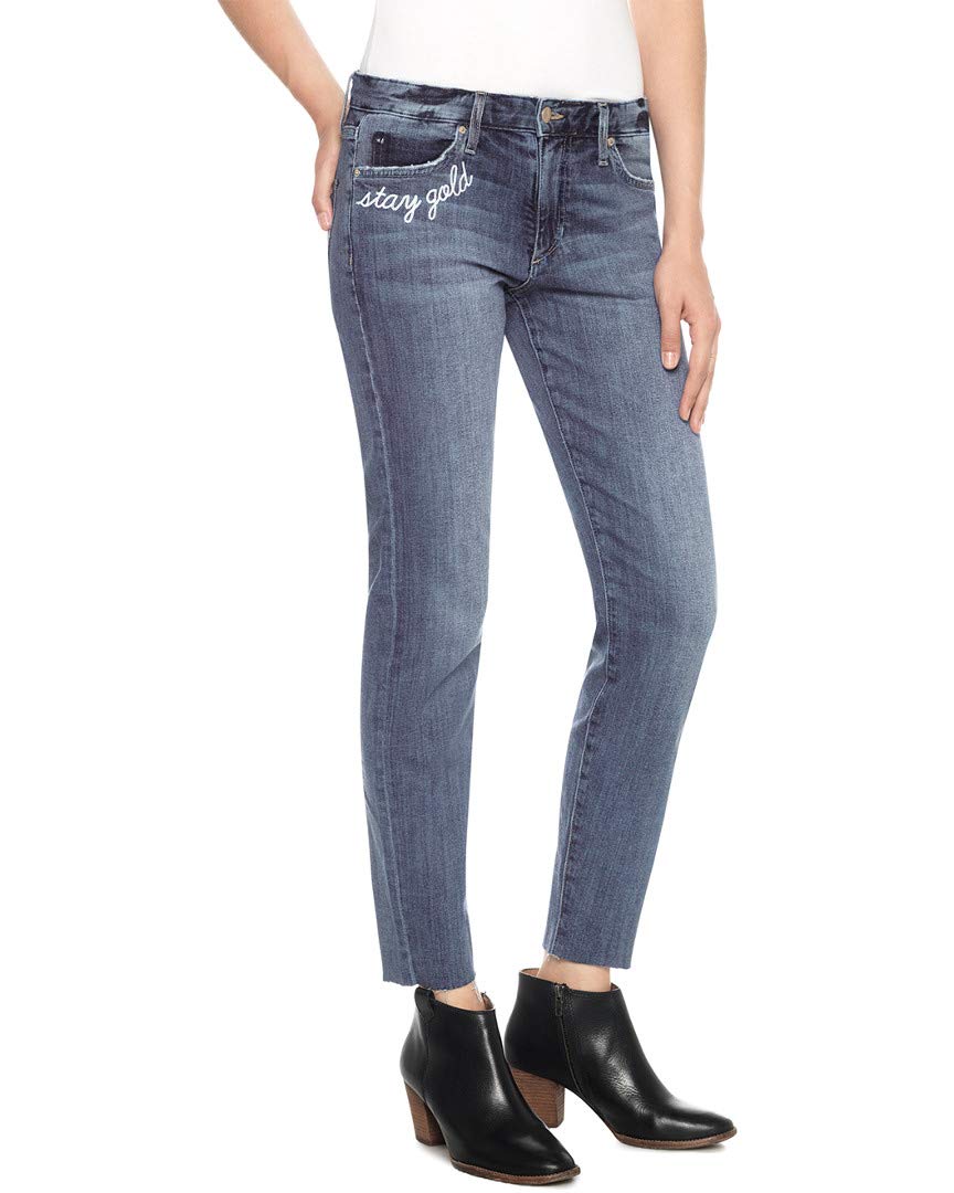 Joe's Jeans The Smith Mid-Rise Straight Crop Denim Pants for Women - Classic Blue Stretch Jeans | Comfortable & Stylish for Casual Wear, Office, and Date Night