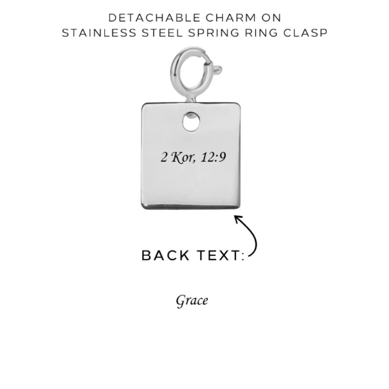 Personalized Engraved Charms with Detachable Clasp - Custom Name Necklace Pendant - $12.00 - Perfect for Gifts, Anniversaries & Everyday Jewelry