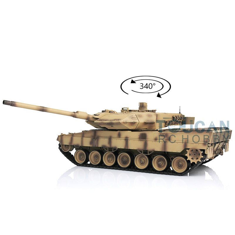 2.4GHz Remote Control RC Tank - Heng Long 1/16 Scale Leopard 2A6 with TK7.0 Main Board | Ready-to-Run BB Shooting, Rotating Turret | Battle Simulation & Outdoor Play for Adults & Kids