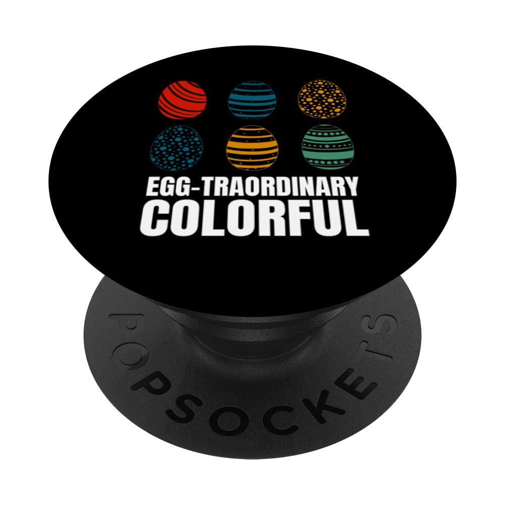 Easter Bunny Rabbit Eggs PopSockets - Colorful Swappable PopGrip for Phone & Tablet - Perfect for Easter Gifts, Spring Decor, and Phone Accessories