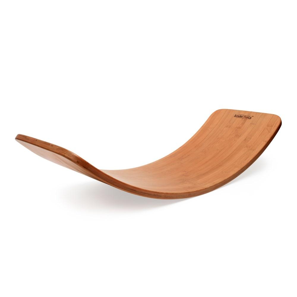KinderBoard Bamboo Balance Board for Kids - Natural Wooden Wobble Board for Toddler Balance Training, Indoor Play & Sensory Development - Perfect for Home, Classroom, and Therapy Use