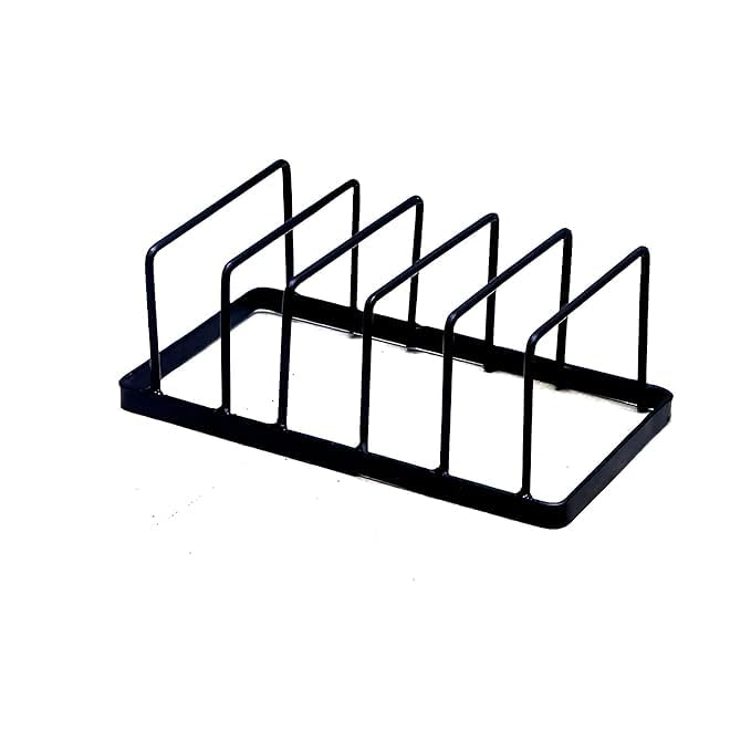 Zain Crafts Iron Dish Rack with Tiered Shelf - Black Standard Size Kitchen Sink Organizer with Suction Cups & Sponge Holder | Perfect for Small Spaces, Countertop Drying, and Kitchen Organization