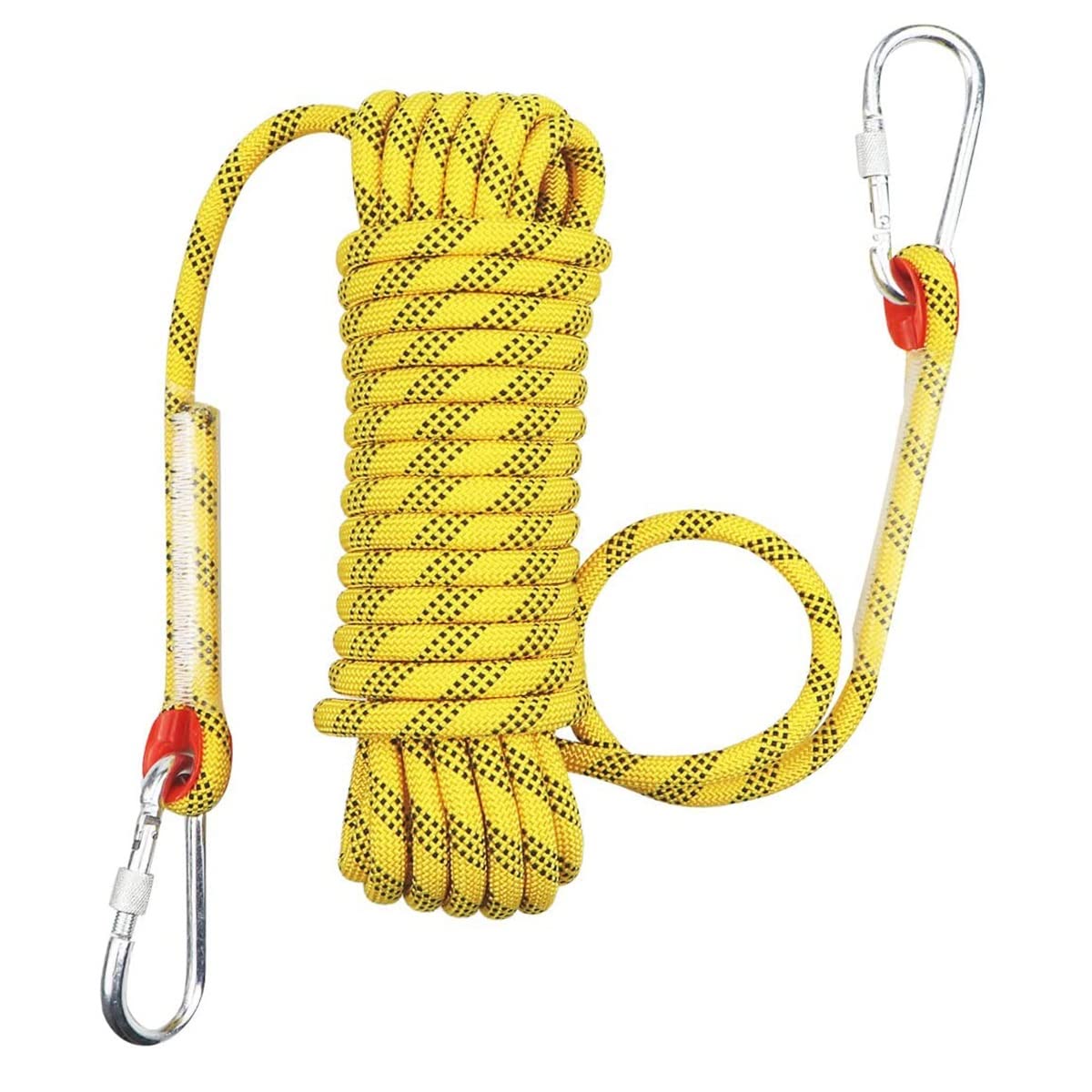 14MM Static Rock Climbing Rope - High Strength Nylon Cord 32ft-656ft for Fire Escape, Safety Rappelling & Canyoneering | Outdoor Hiking & Rescue Work Accessories | Perfect for Emergency Situations & Adventure Sports
