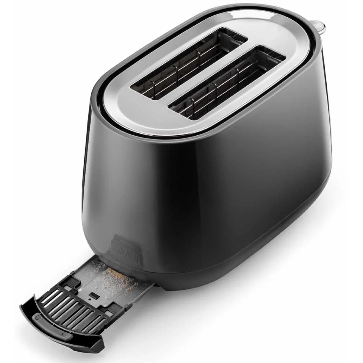 CTY2103.BK 2-Slice Toaster - Stainless Steel, Extra-Wide Slots for Bagels & Thick Bread - Perfect for Breakfast, Kitchen & Dorm Use