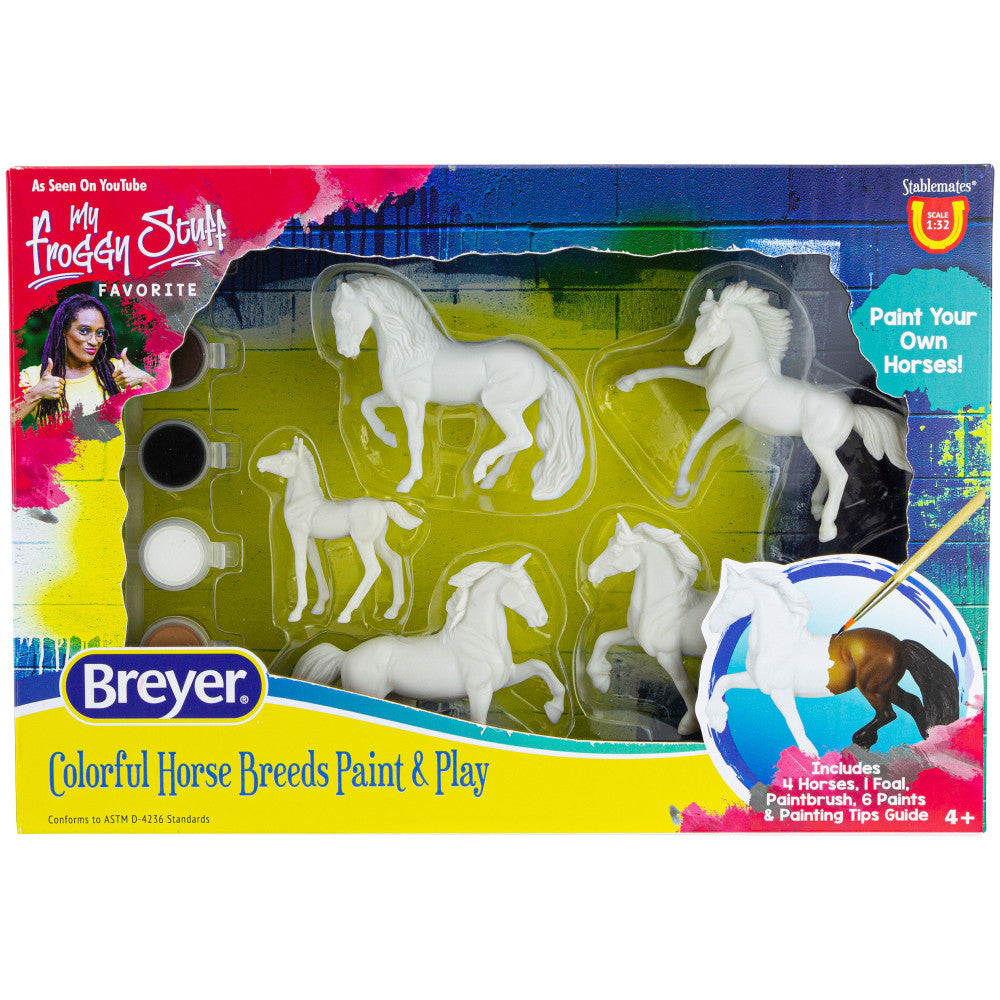 Breyer Stablemates Horse Painting Kit - 1:32 Scale 5 Piece Set for Model Horse Collectors & DIY Craft Enthusiasts - Perfect for Hobby Painting, Gift Giving & Display Decor