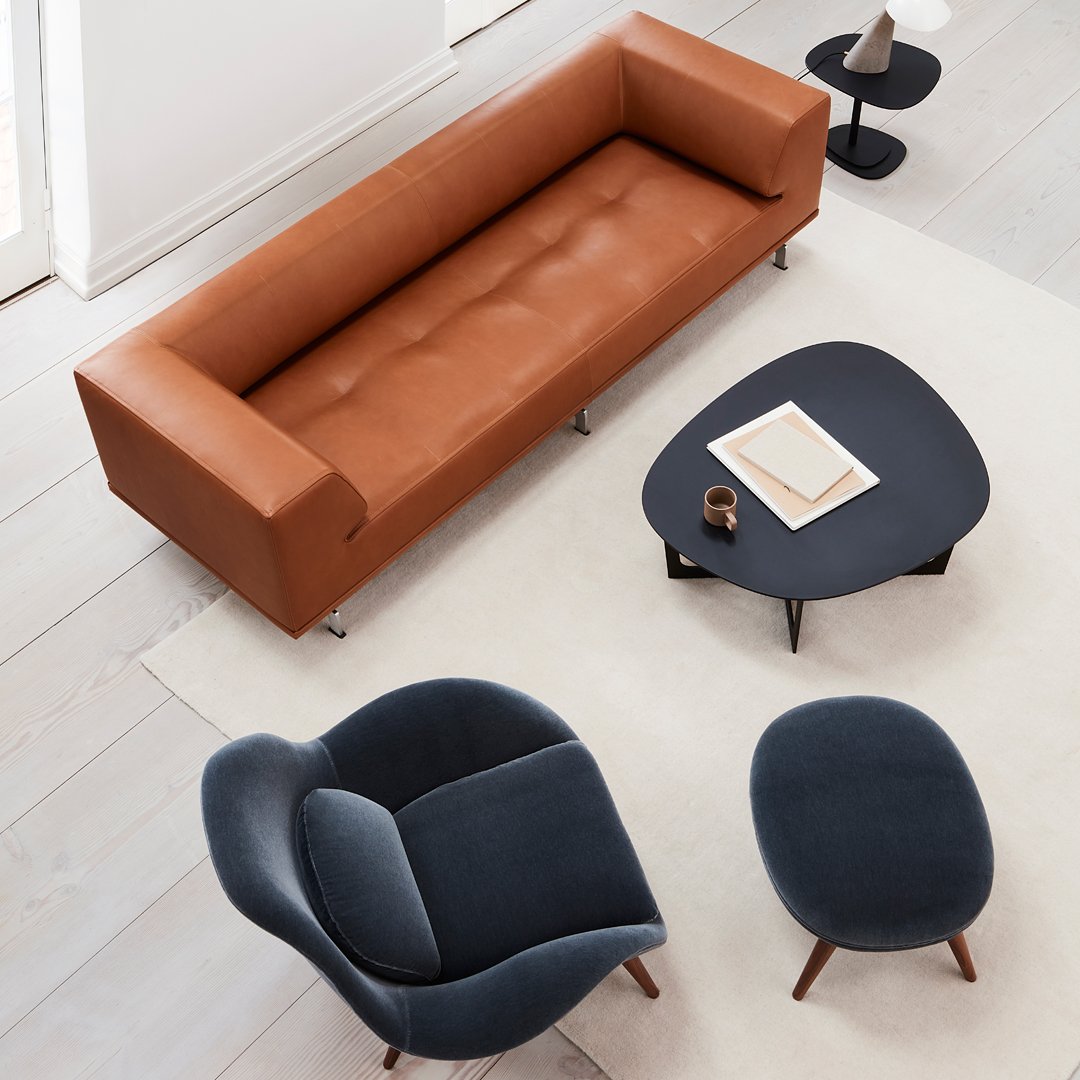 Erik Jørgensen Delphi Sofa - Premium Scandinavian Modern Lounge Chair for Living Room, Office & Waiting Area - Elegant Comfort Furniture for Home & Commercial Spaces