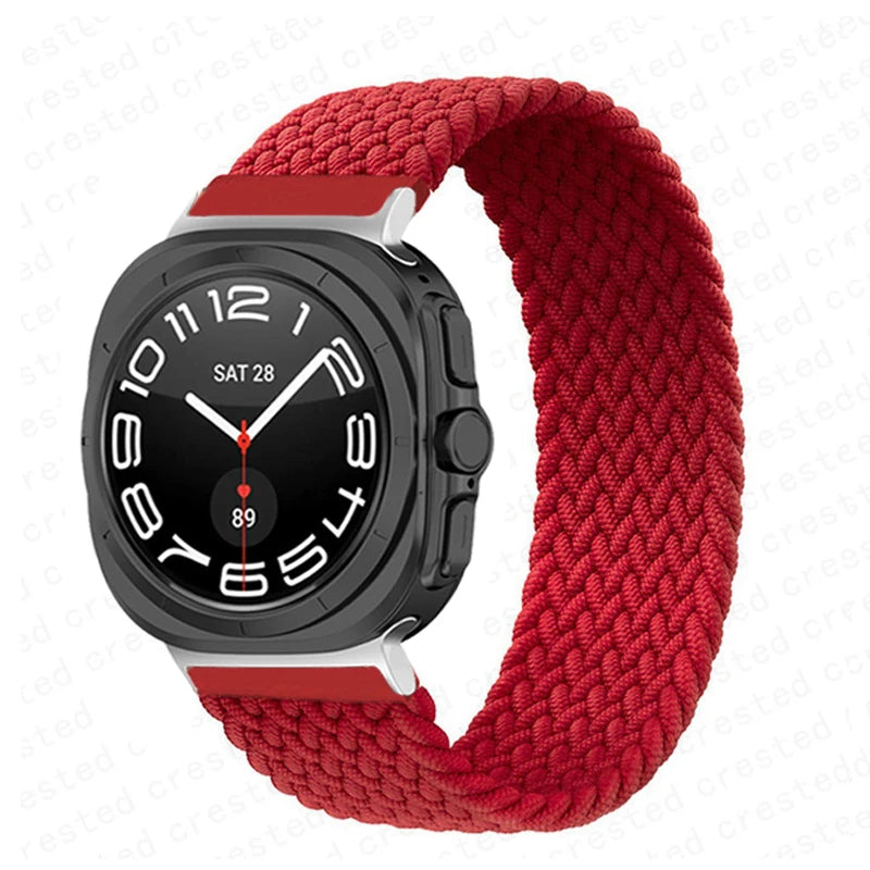 Stretchy Braided Solo Loop Bands for Samsung Galaxy Watch Ultra - Comfortable, Durable & Stylish for Workouts, Running & Everyday Wear