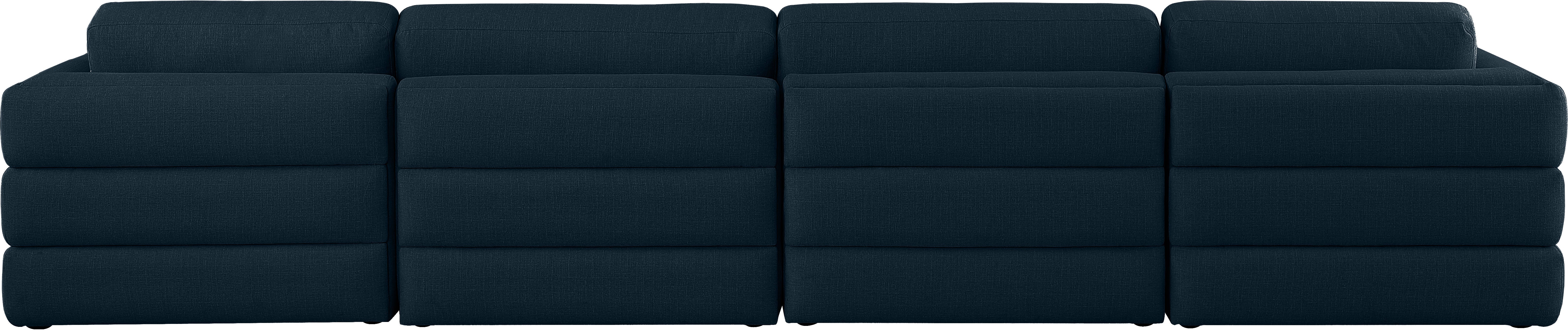 Beckham Durable Linen Textured Fabric Modular Sectional Sofa - Modern Living Room Furniture for Small Spaces & Apartments | Comfortable Lounge Seating for Family Gatherings & Movie Nights