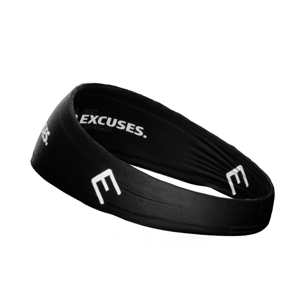 All In No Excuses Headband - Premium Workout & Sports Headband for Women & Men - Perfect for Running, Yoga, Gym and Fitness Training