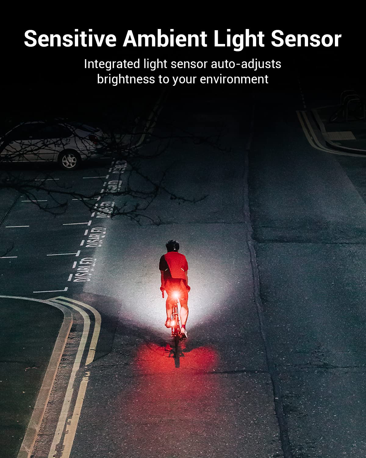Magicshine SEEMEE 200 Rechargeable Bike Tail Light - 200 Lumens High Visibility Bicycle Rear Light with Smart Brake Sensor, IPX6 Waterproof, 5 Lighting Modes for Road & Urban Cycling - Perfect for Night Commuting and Safety Riding