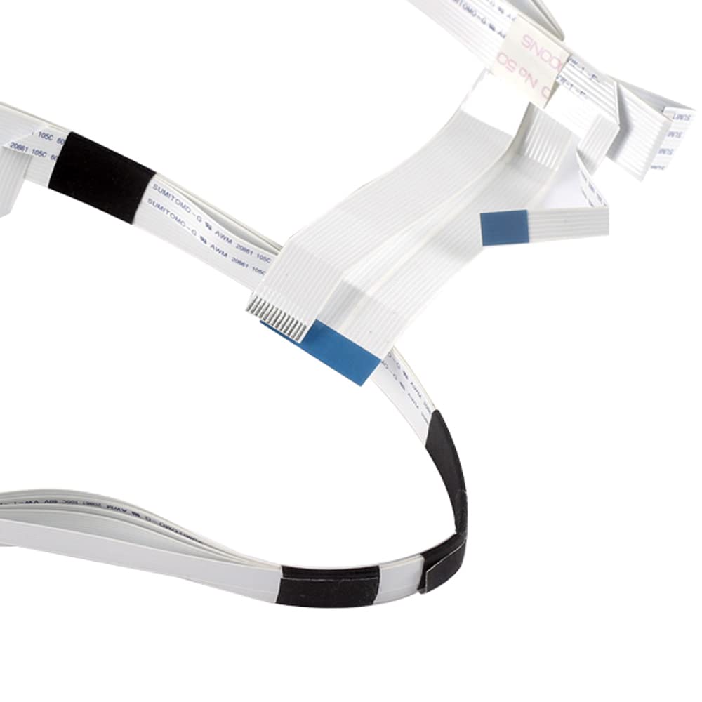 Epson L805 L800 L801 R330 T50 P50 Printer Head Cable Replacement - White Wire Carriage Mobile Unit for A4 UV Printers | Compatible Printer Accessories for Home & Office Use