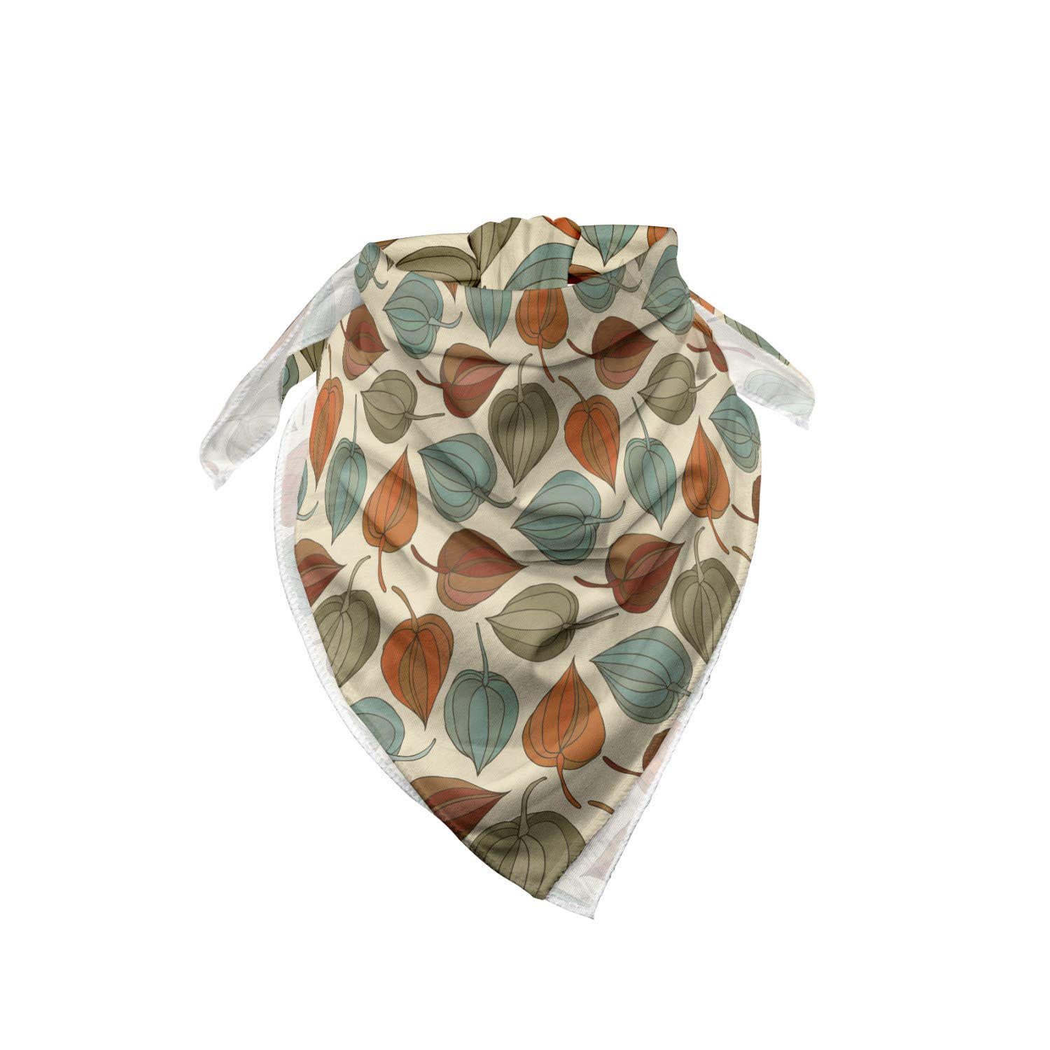 Ambesonne Floral Bandana - Art Nouveau Winter Cherry Print Unisex Head Scarf & Neck Tie for Men & Women - Perfect for Outdoor Activities, Music Festivals & Fashion Accessories