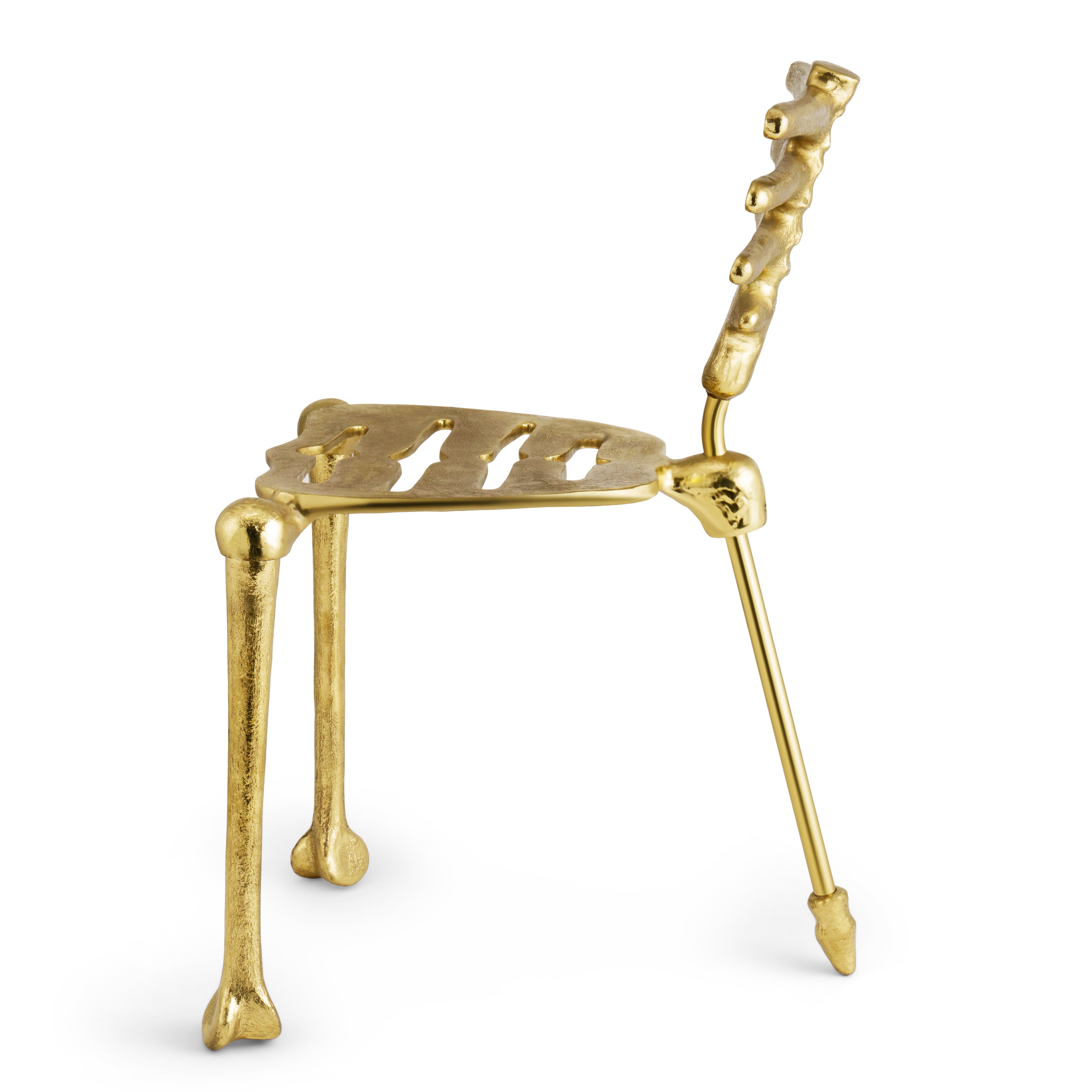 Modern Skeleton Chair - Industrial Style Metal Frame Accent Chair for Living Room, Bedroom, or Office - Perfect for Home Decor, Lounge Seating & Contemporary Interior Design
