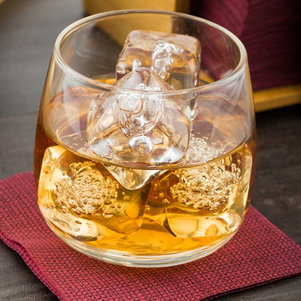 Premium 6 oz Scotch Glasses Set of 10 - Lead-Free Bulbous Rocks Glasses for Bourbon, Whiskey & Cocktails | Durable Clear Glass, Dishwasher Safe | Perfect for Home Bars, Restaurants & Gifting