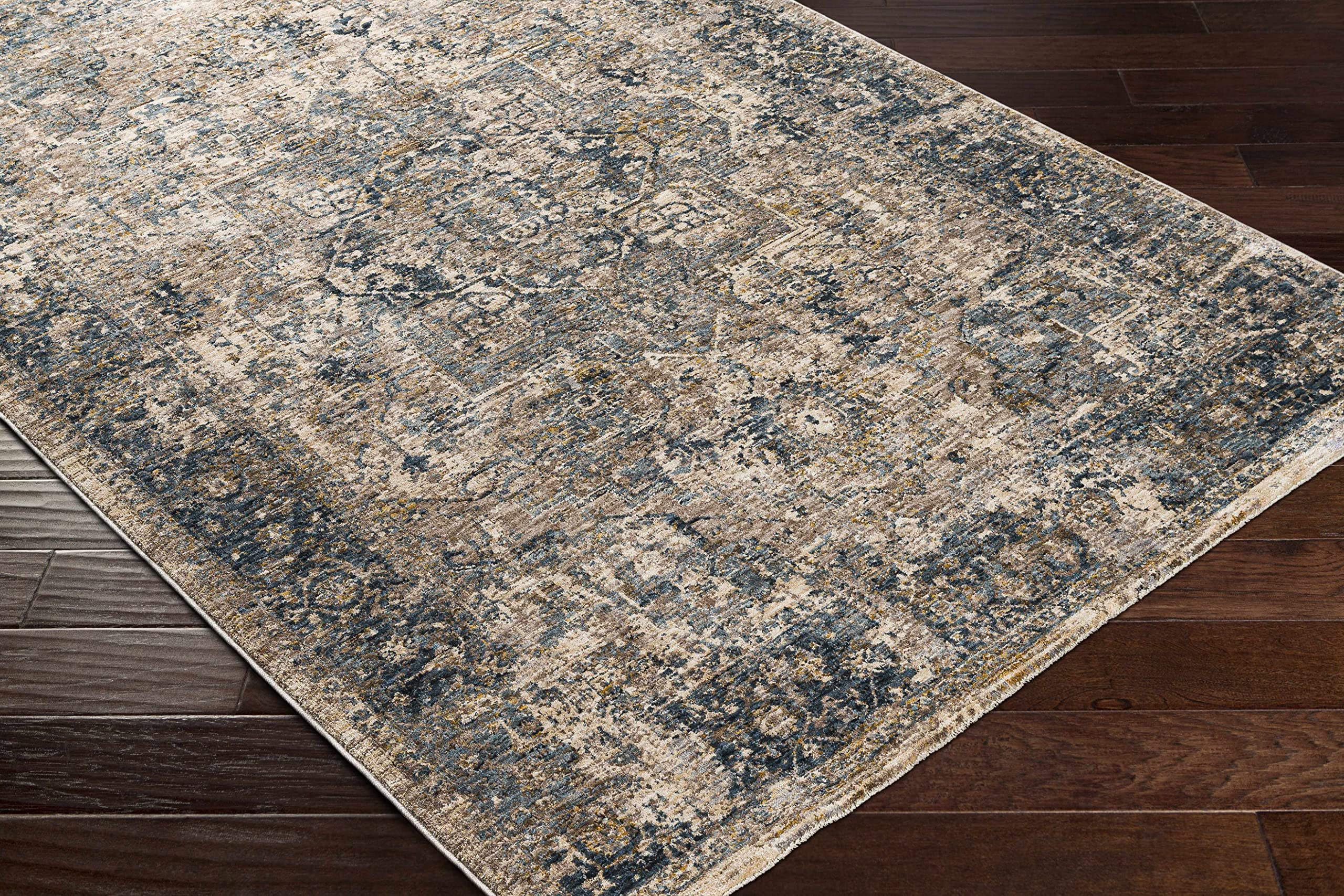 Hauteloom Magrath Soft Plush Area Rug for Living Room & Bedroom - Gray & Beige 7'10