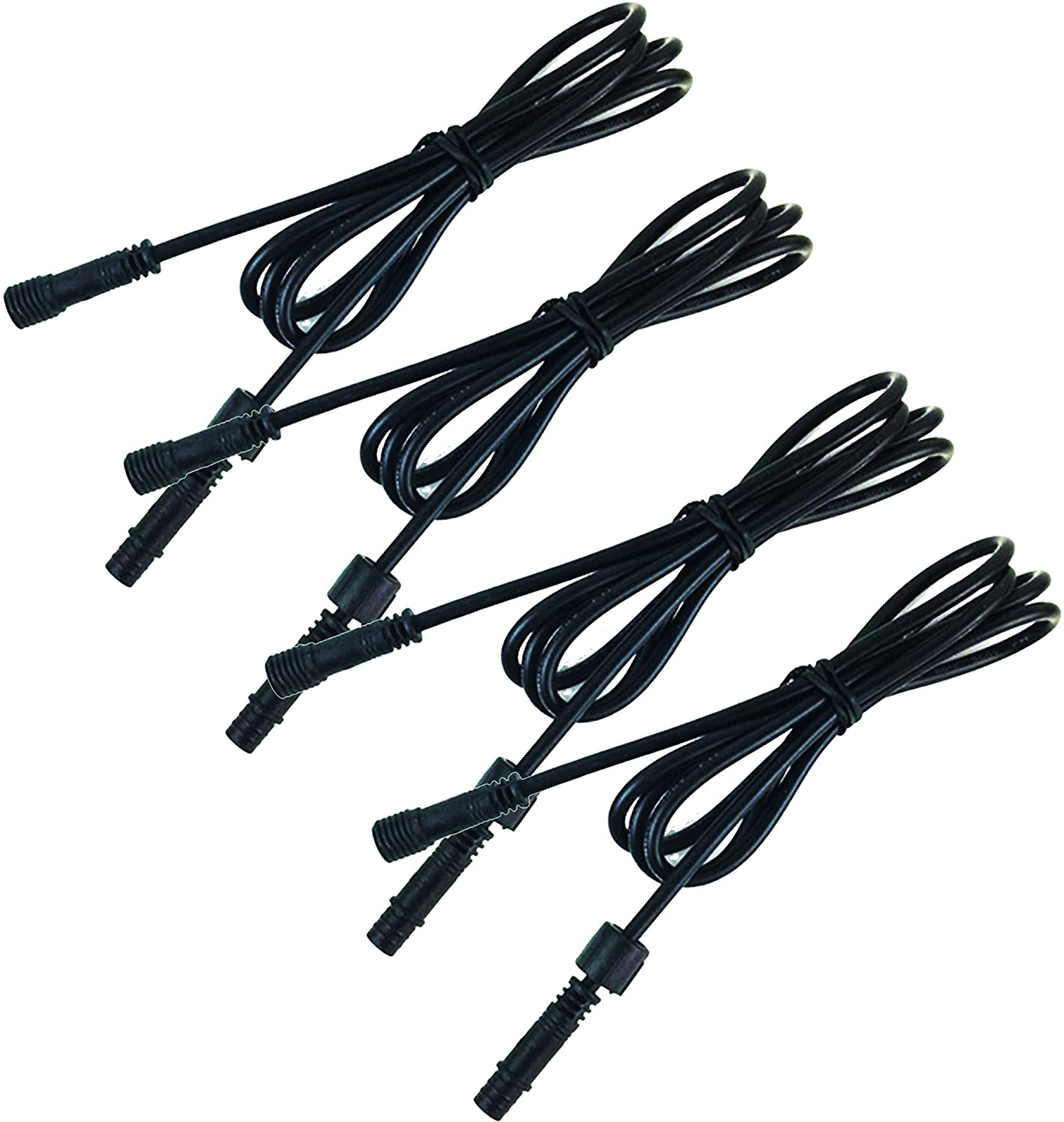 4-Pack 3.28ft Waterproof Extension Cords with 2-Pin Connectors - Heavy Duty Copper Wire for LED Pool Lights, Inground Lighting & Stair Lights (Ideal for Outdoor, Underwater & Landscape Lighting Applications)