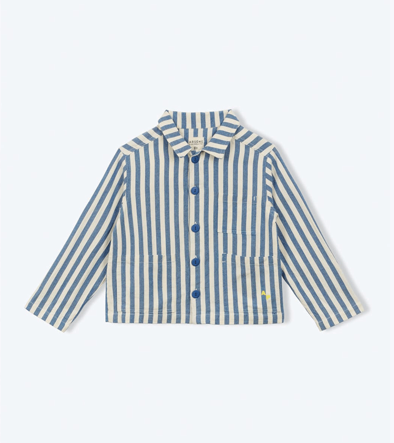 FredJ Striped Jacket by Arsene et les Pipelettes - Stylish Men's Casual Outerwear for Fall & Winter | Perfect for Streetwear, Date Nights & Outdoor Adventures
