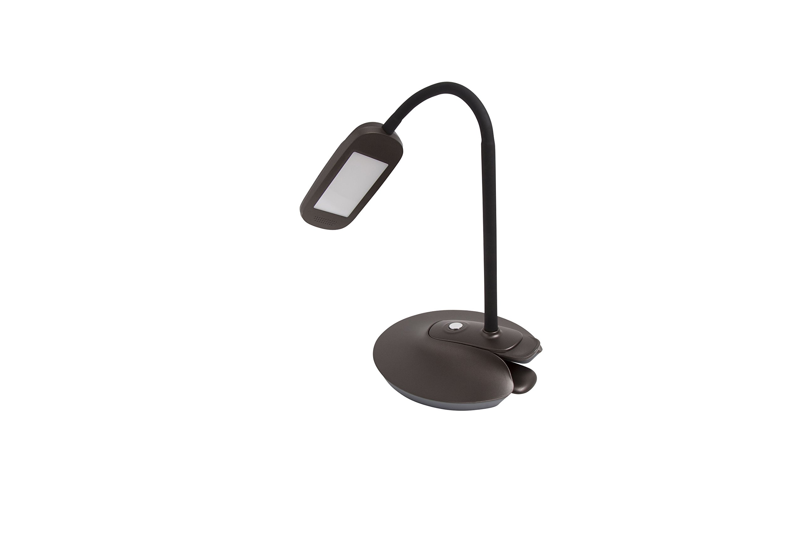 2-in-1 Clip-On Slim Head Flex LED Desk Lamp - Adjustable Illuminator 41897 for Home Office, Study & Reading - Energy Saving Task Light with Flexible Gooseneck