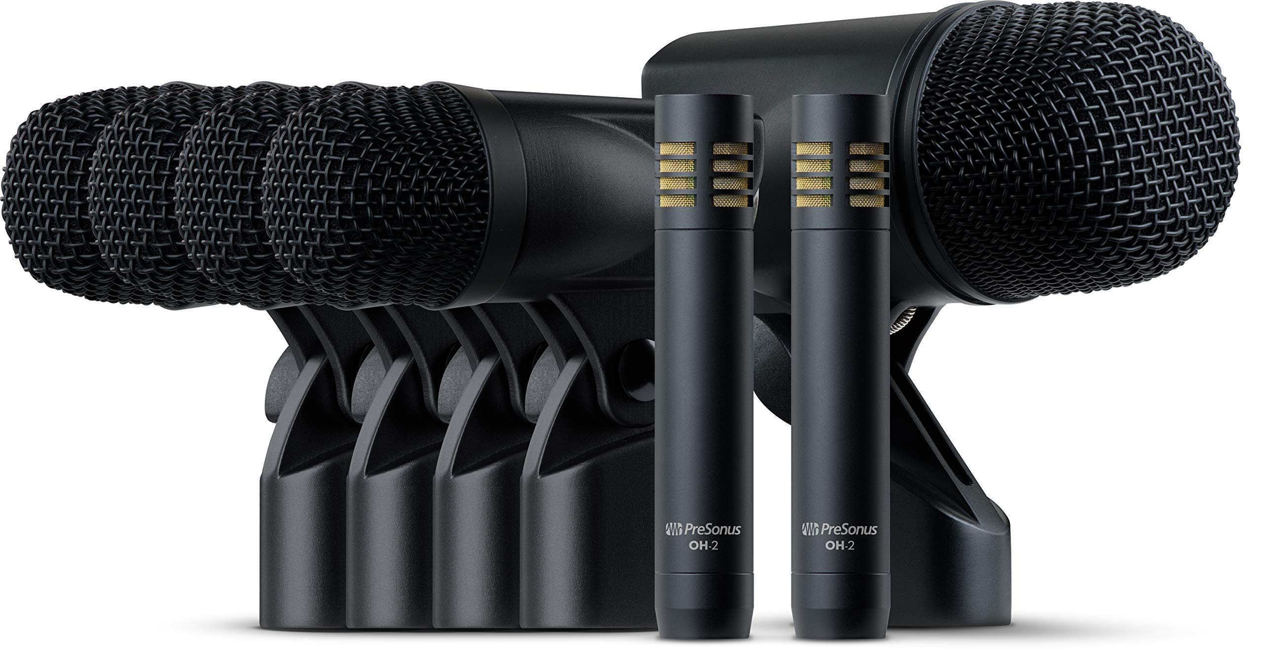 PreSonus DM-7 7-Piece Drum Microphone Kit for Professional Recording & Live Performances - Perfect for Studio Sessions, Stage Shows & Drum Set Miking