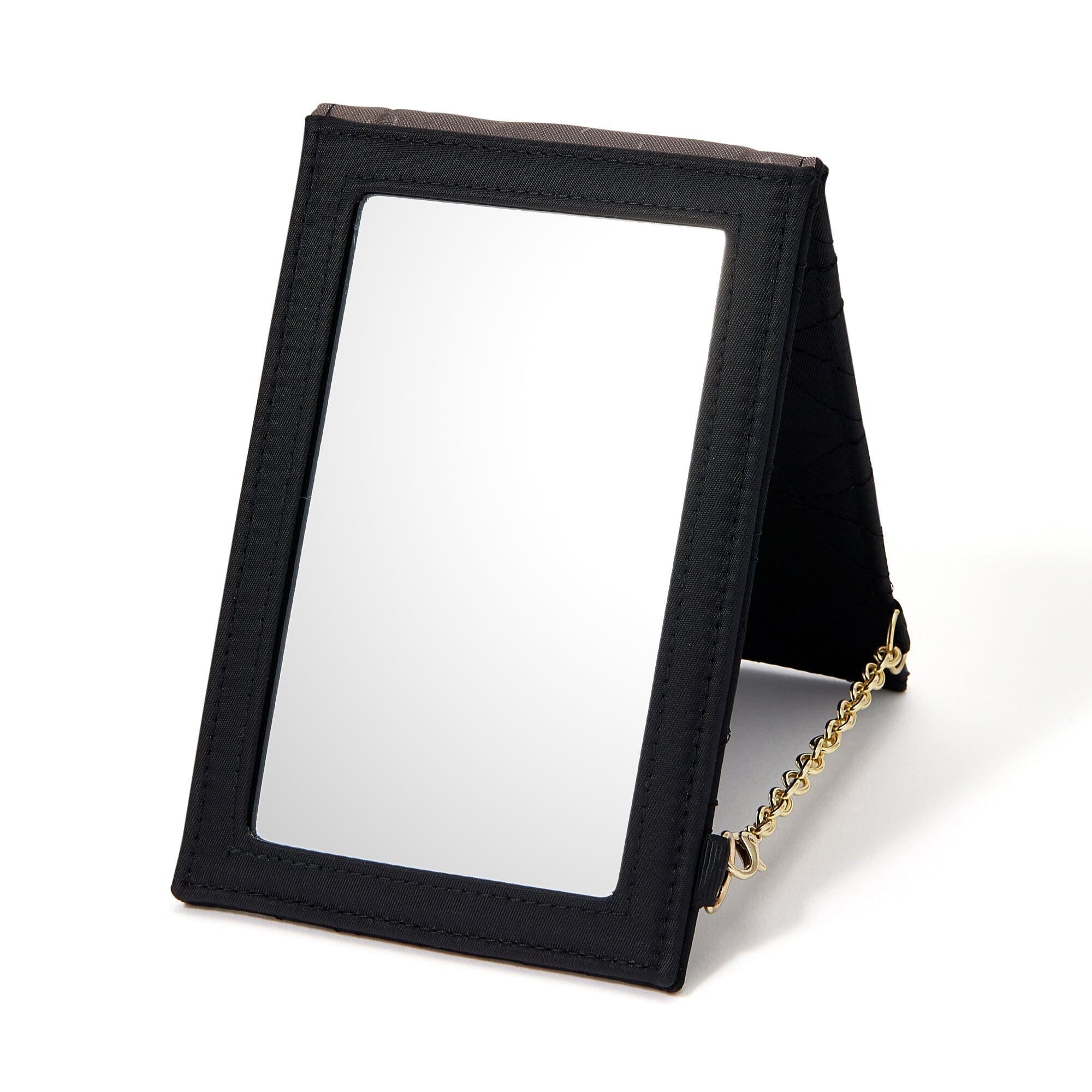 Beigell Foldable Mirror S Black - Portable Travel Makeup Mirror with Stand, Compact & Lightweight for Home, Office, and Travel Use
