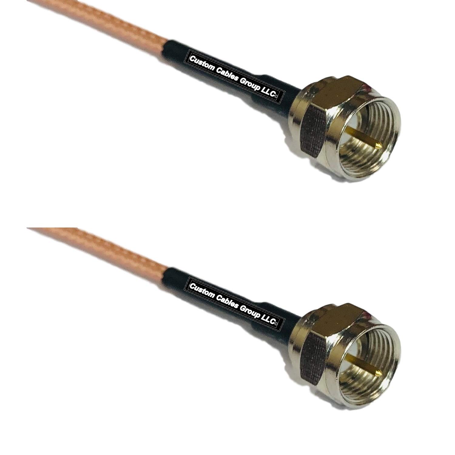 1 Feet RG316 F Male to F Male RF Pigtail Coaxial Cable - High Frequency Signal Transmission for Ham Radio, CCTV, and Antenna Systems