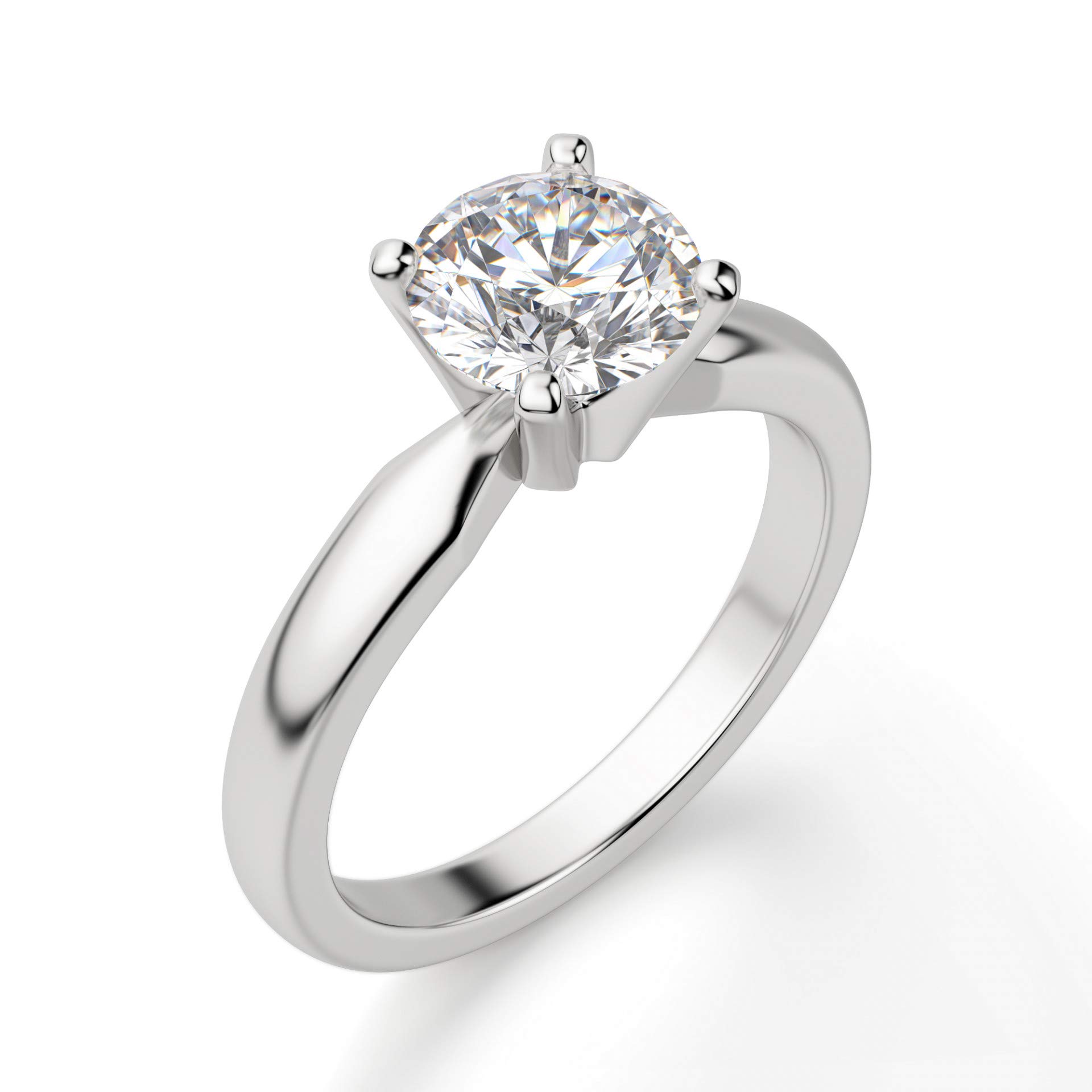 2 CT Round Moissanite Engagement Ring Wedding Bridal Set, Diamond Alternative Solitaire Halo Ring in Vintage Silver - Perfect for Proposals, Anniversaries & Special Occasions