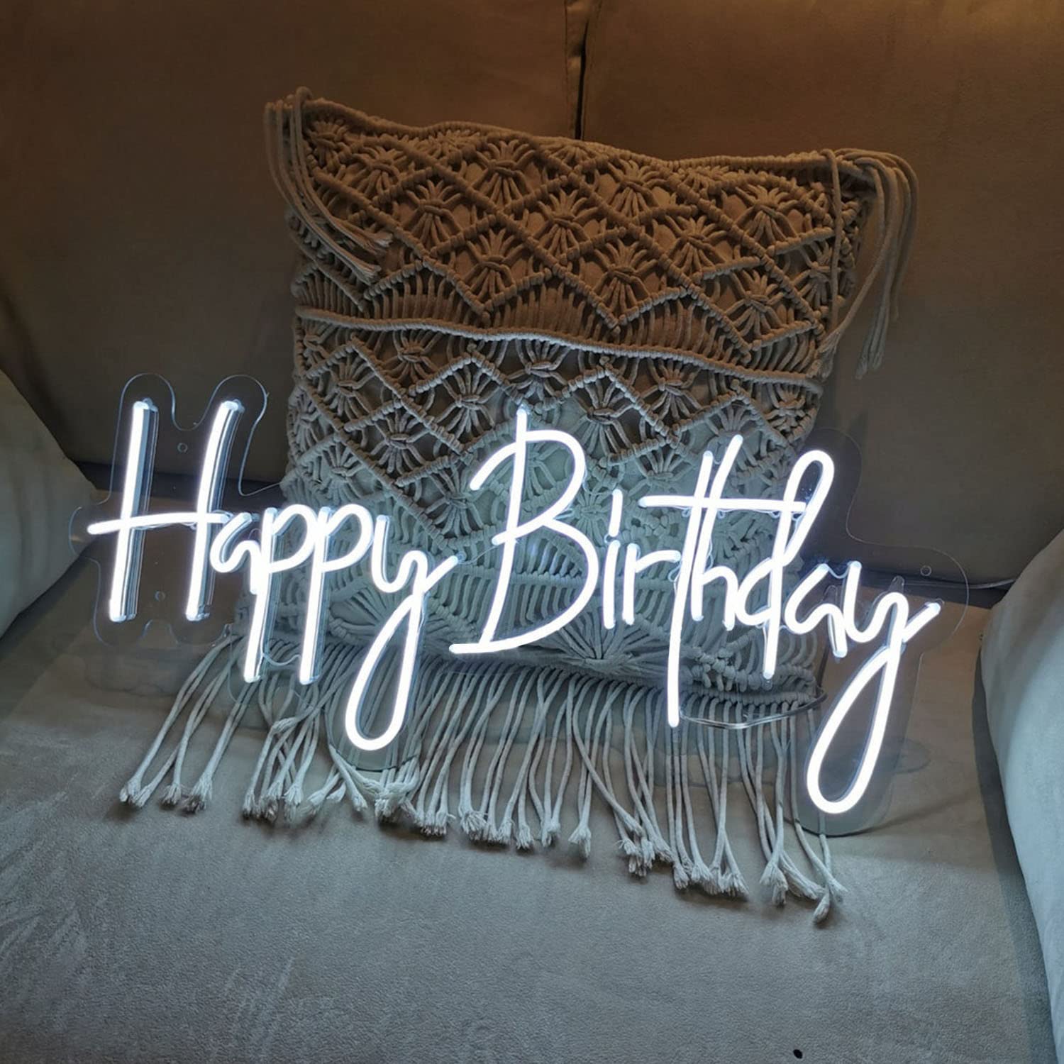 Custom Happy Birthday Neon Sign - 23.6