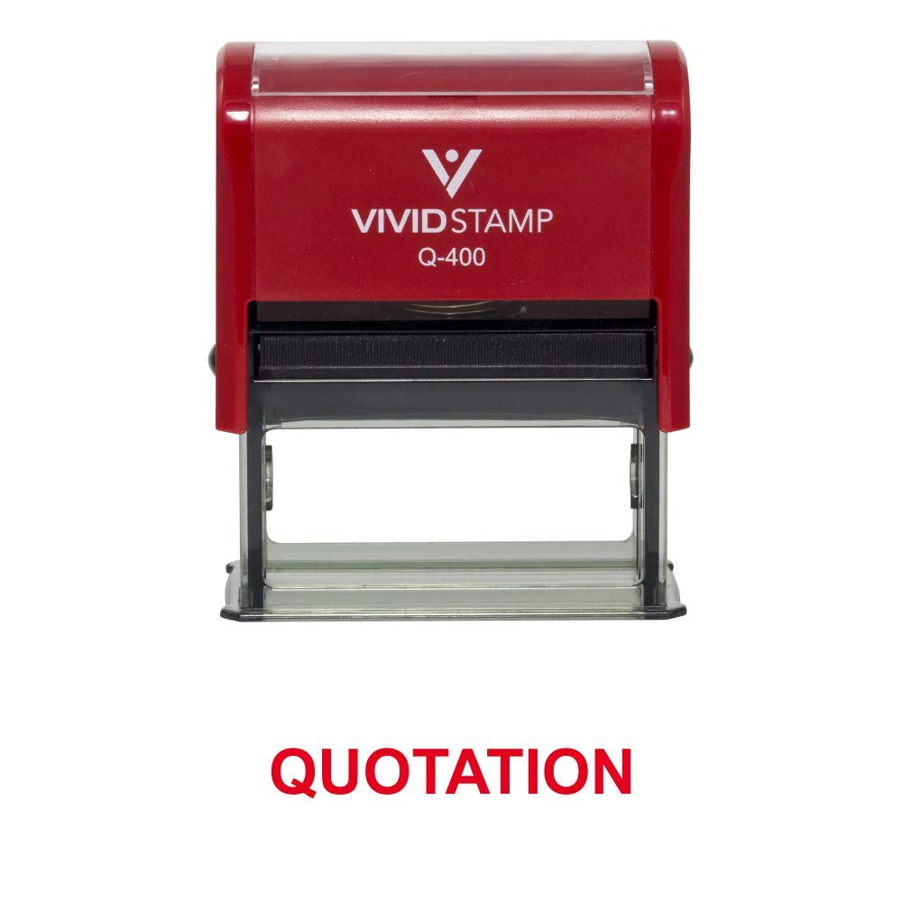X-Large Self Inking Rubber Stamp for Office Use - Red Ink | Perfect for Document Signing, Paperwork & Business Correspondence
