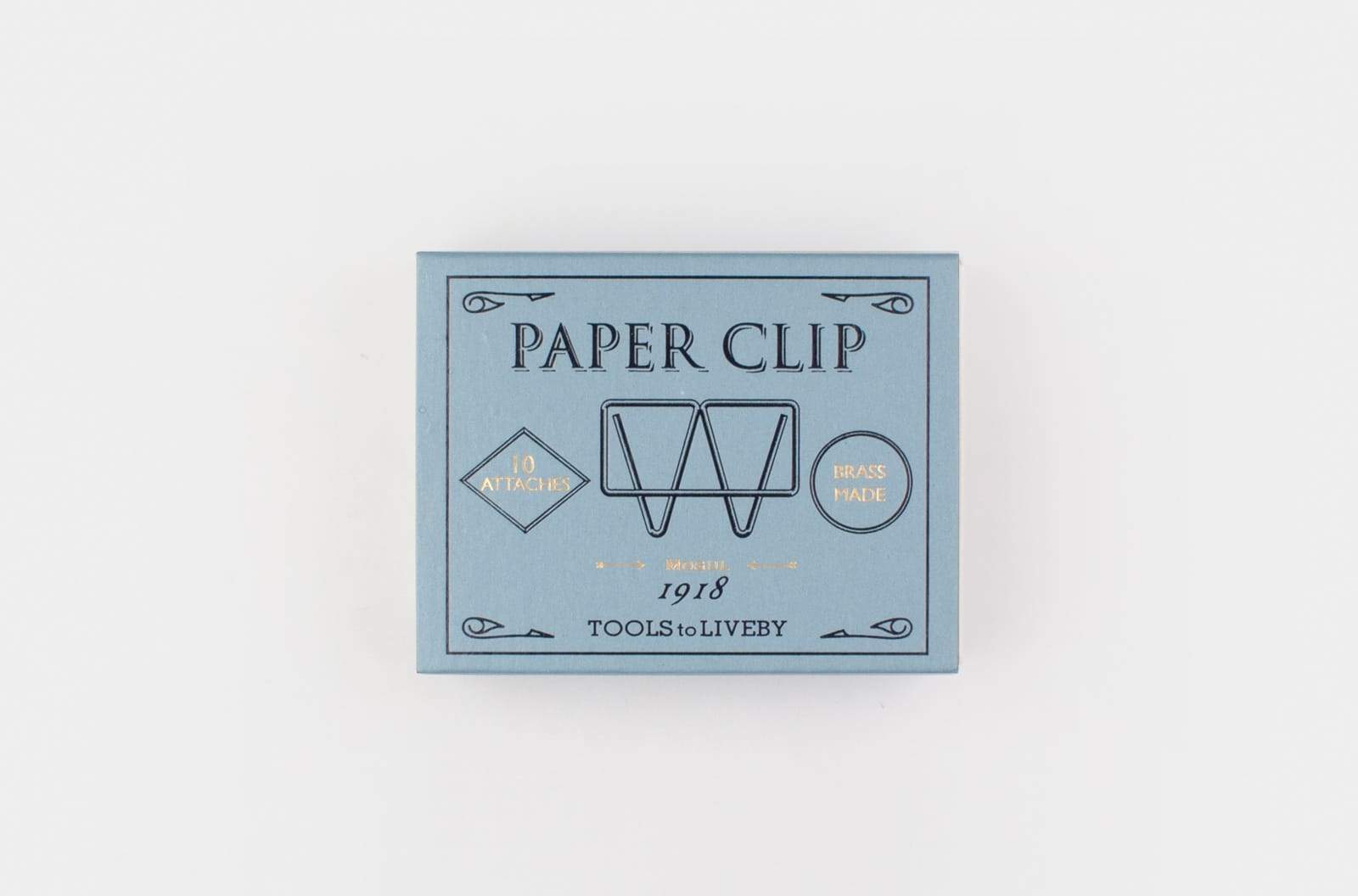 Premium Brass Paper Clips by Tools to Liveby - Elegant Office & School Supplies for Organizing Documents, Perfect for Home, Office & Gift Giving