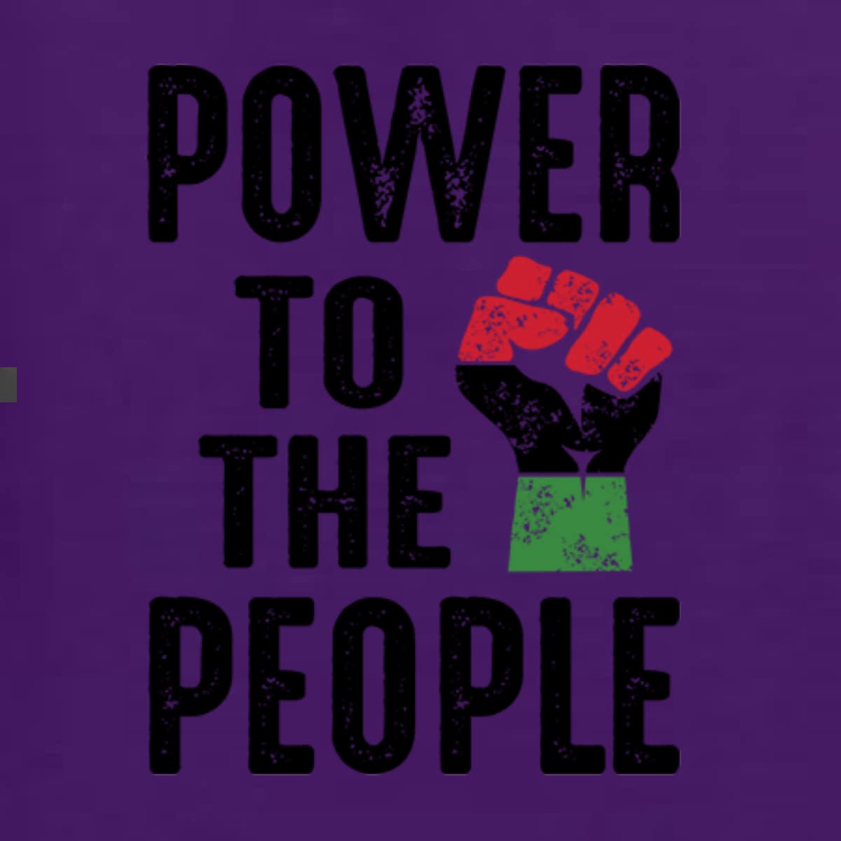 Wild Bobby Power to The People Black Pride Women's Graphic Long Sleeve T-Shirt - Black History Month Apparel & Civil Rights Movement Fashion for Women
