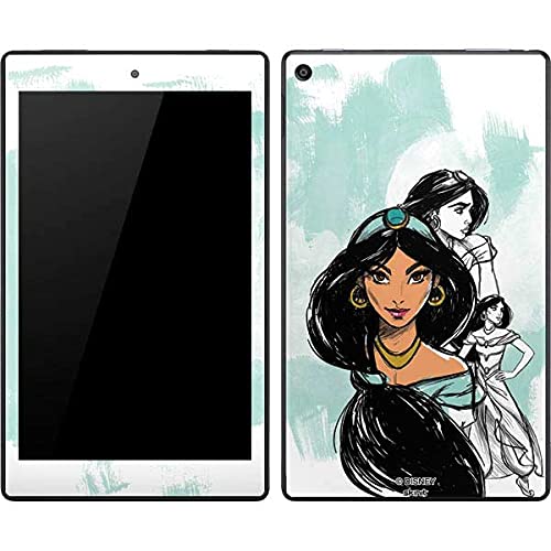 Skinit Decal Skin for Kindle Fire HD 8 (2017) - Official Disney Princess Jasmine Sketch Design | Protective Cover for Reading, Travel & School Use