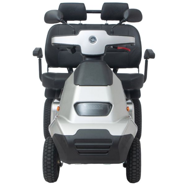 AFIKIM Afiscooter S4 Heavy Duty Mobility Scooter - Dual Seat Electric Scooter for Adults - Ideal for Outdoor & Indoor Use, Shopping, Travel & Daily Commuting