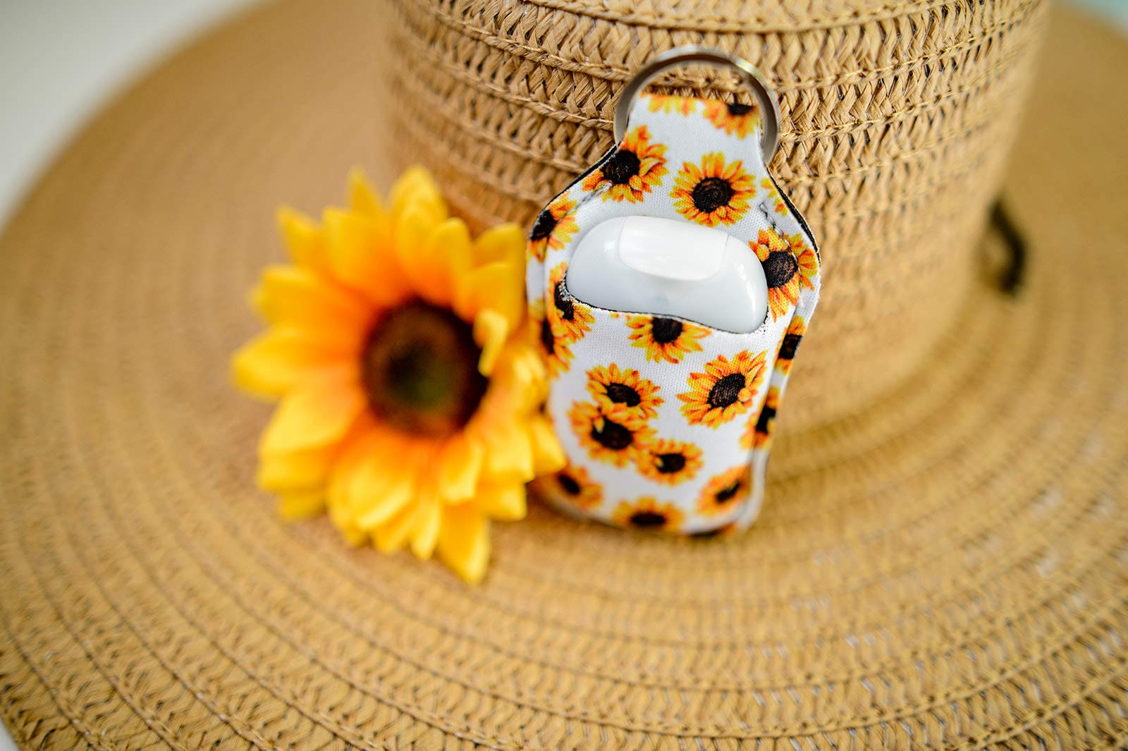 Daisy Lane Hand Sanitizer Holder for Backpack - Travel Size Sanitizer Keychain for Kids, Baseball & Softball Players - Perfect for School, Sports, Travel & Daily Hygiene