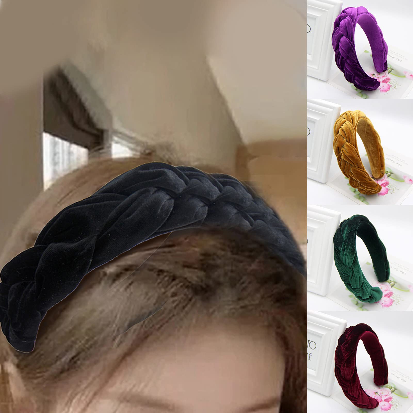 Andifangqi Soft Fabric Wide Brim Hair Clip & Headband - Anti-Deform Hair Hoop for Women & Girls | Perfect for Work, Gym, Yoga, and Everyday Styling