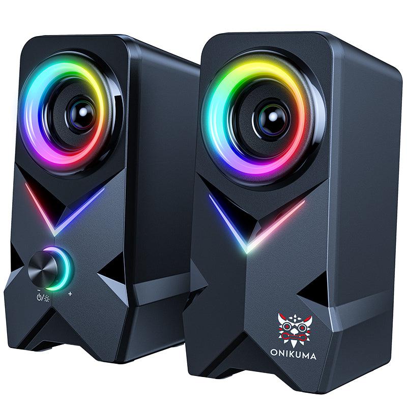 ONIKUMA L2 RGB Full Range 15-Inch Professional Speaker - High-Quality Home Theater & Gaming Sound System with Tweeter for Immersive Audio Experience | Perfect for Movie Nights, Gaming Sessions & Music Listening
