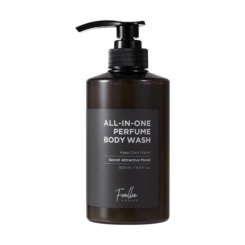 Men's All-In-One Perfume Body Wash 500ml - Long Lasting Fragrance Cleanser for Men | Shower Gel & Cologne Combo for Daily Use, Gym & Travel