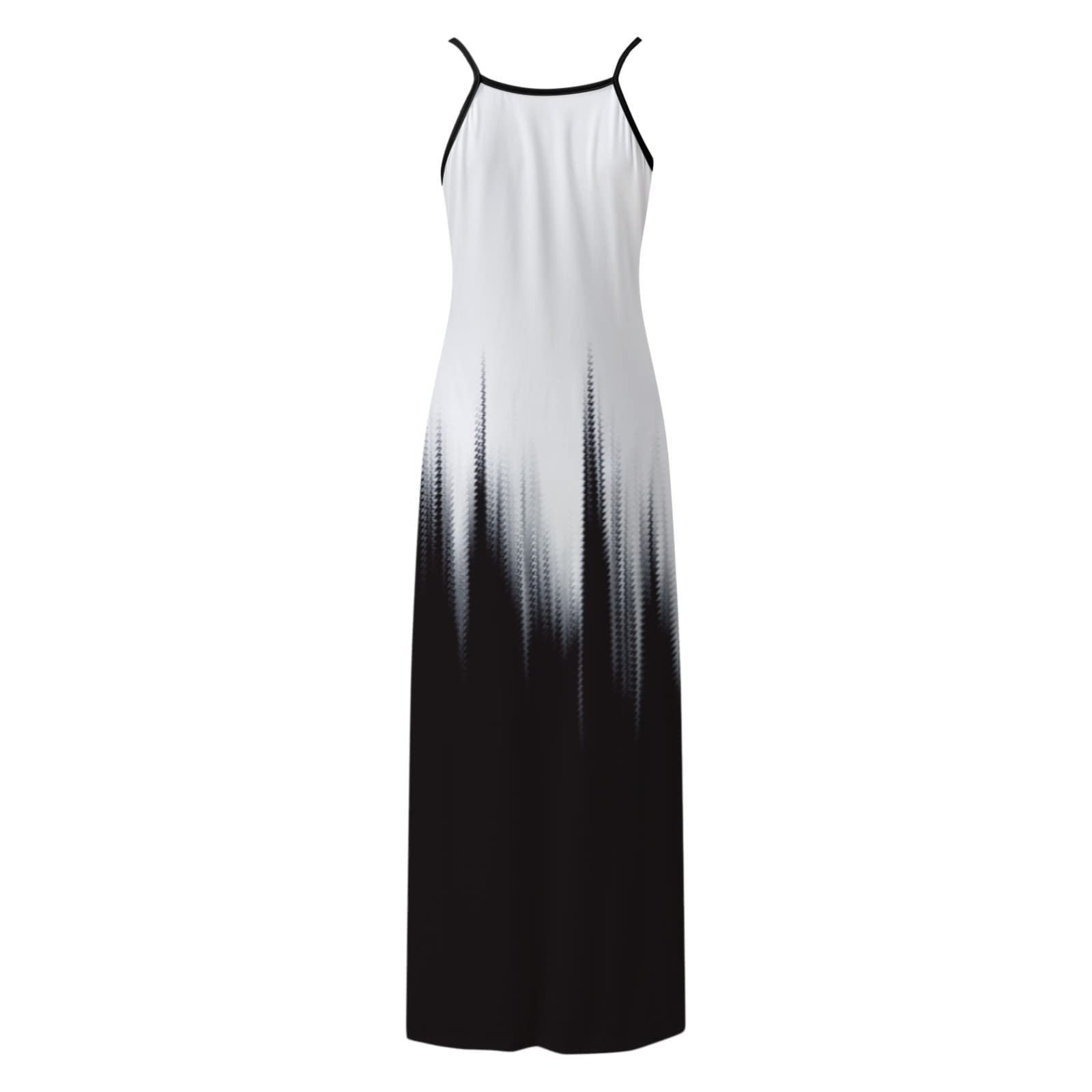 Women's Summer Maxi Sundress - Sexy Sleeveless Flowy Long Dress with Fashion Print, Beach Cover Up & Casual Cami Dress | Perfect for Vacations, Pool Parties & Boho Outfits