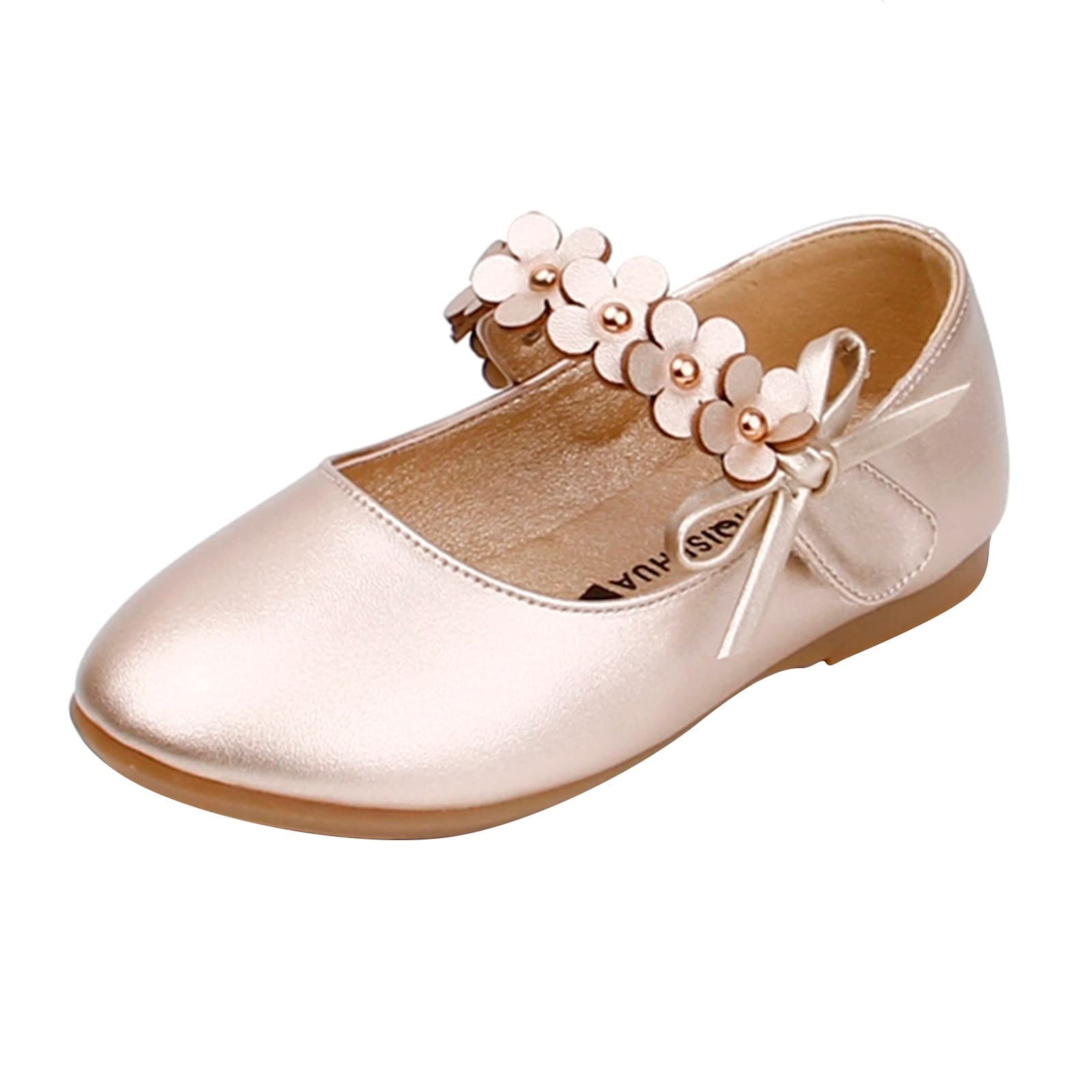 Girls Leather Dress Shoes for Toddlers - Comfortable & Stylish Ballet Flats for Dance Performances, Parties & Special Occasions
